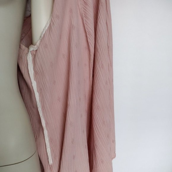 Vintage 1980s Perceptions Pink Open Front 3/4 Sleeve Light Jacket - Picture 11 of 11